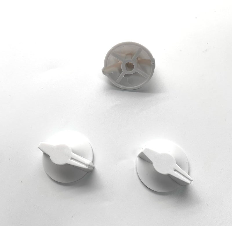 auaurly 10 PCS White Plastic 1" Timer Switch Knob Replaces 146MT574 Compatible with FD Series Spring Wound Wall Timer, Bathroom Heater Fan and Light Control - Image 4